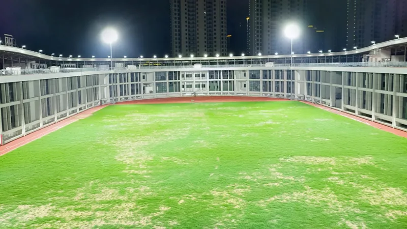 [Rooftop Athletic Field] Lishui Water Sports Center Lighting Project
