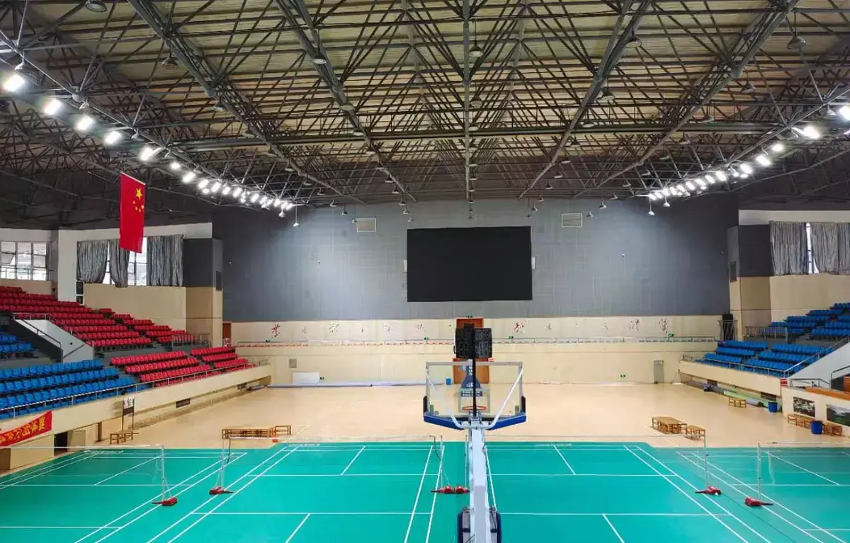 Multi-sport hall and lighting at Yunhe County Gymnasium
