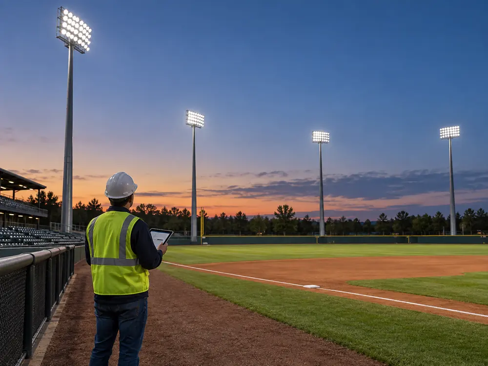 Baseball high-mast lighting design Baseball high-mast lighting design