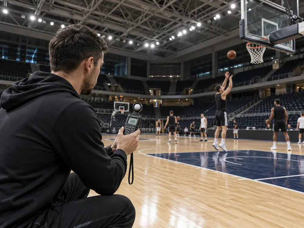 Basketball Court Lighting Measurement