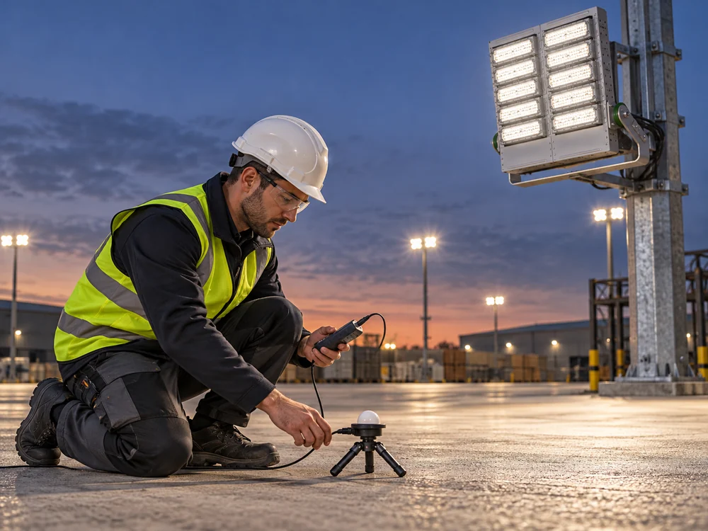 Floodlight Coverage and Illuminance Verification