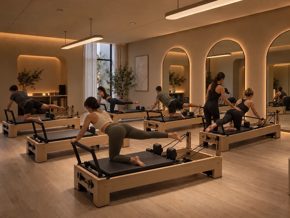 Pilates studio glare control