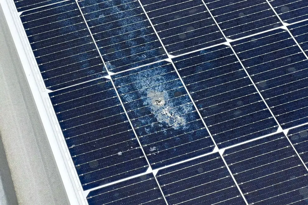 Inspect photovoltaic glass before starting panel cleaning Inspect photovoltaic glass before starting panel cleaning