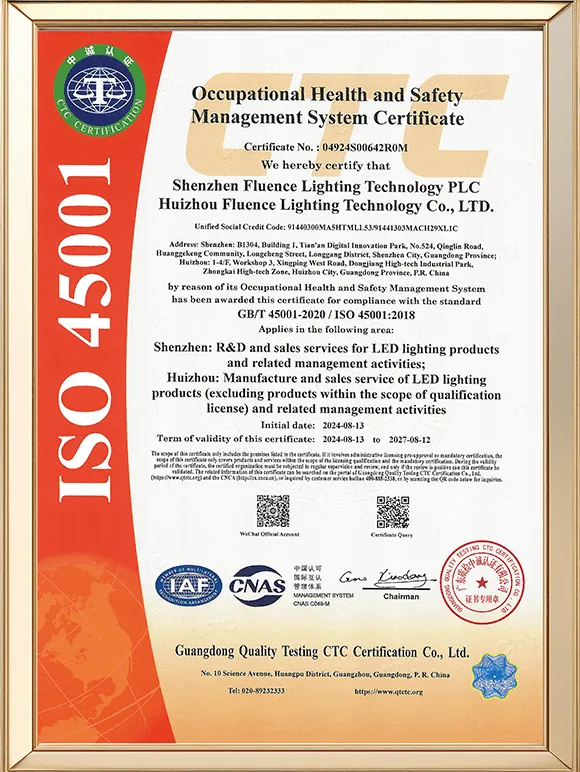 CPS Lighting资质证书1