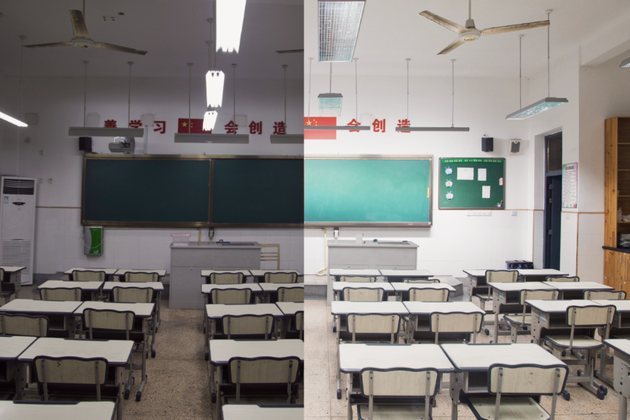 打造健康光环境，守护学子未来丨温州龙湾区“明眸皓齿”中小学校照明改造