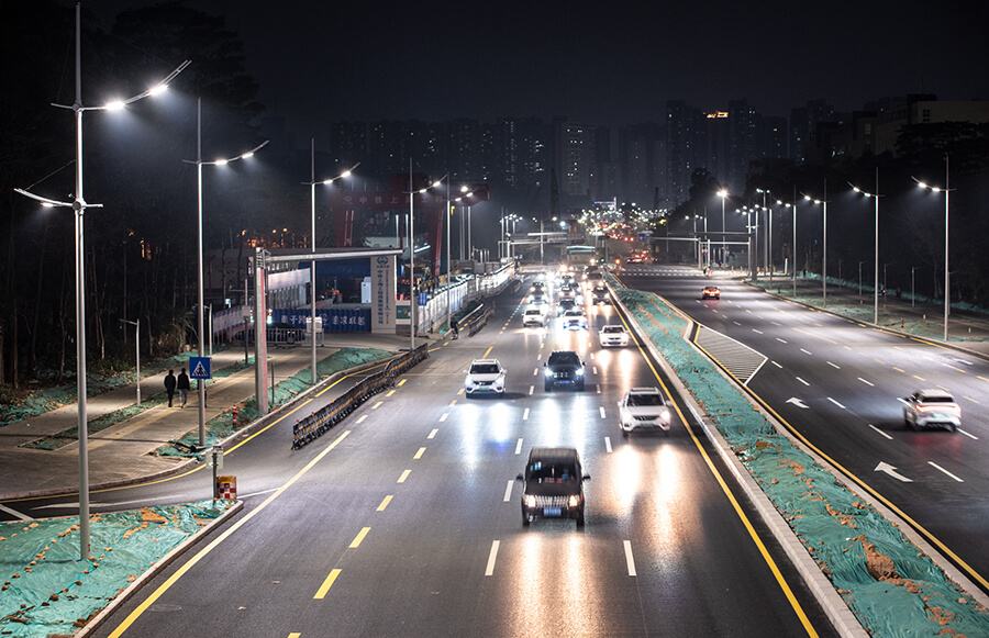 照亮美丽宝龙｜宝龙片区道路提升改造EPC项目道路亮化工程